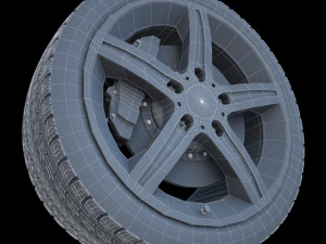 roda de carro Modelo 3D