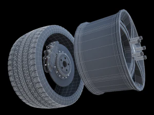 roda de carro Modelo 3D