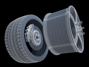 roda de carro Modelo 3D