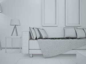 living room 2 3D Modell