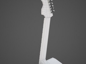 acoustic guitar orfeus with stand 3D Model