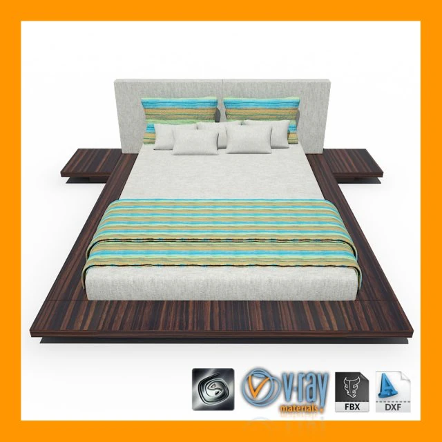 cama1 Modelo 3D .c4d .max .obj .3ds .fbx .stl .blend 