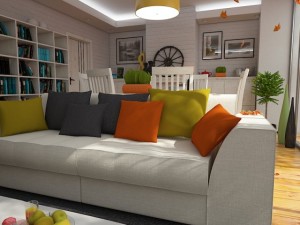 living room 3 Modello 3D