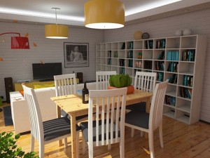 living room 3 Modello 3D