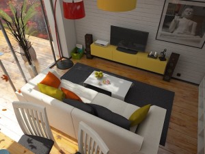 living room 3 Modello 3D