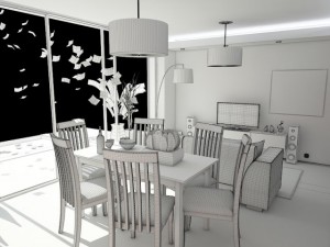 living room 3 Modello 3D
