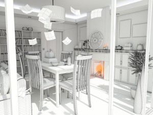 living room 3 Modello 3D