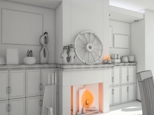 living room 3 Modello 3D