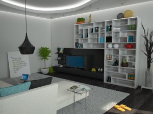 kitchen dining and living room 3D Модель