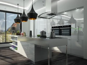 kitchen dining and living room 3D Model