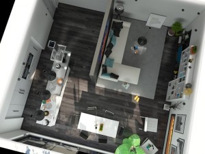 kitchen dining and living room 3D Модель