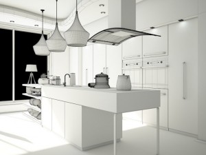 kitchen dining and living room 3D Модель