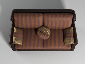 sofa franklin roybosh 3D 模型