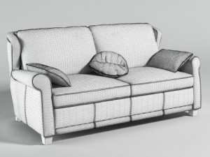 sofa franklin roybosh 3D 模型