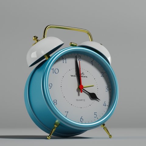 alarm clock quartz wendox Model 3D .c4d .max .obj .3ds .fbx .stl .blend 