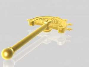 golden scepter 3Dモデル