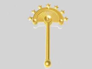 golden scepter 3Dモデル