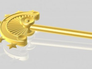golden scepter 3Dモデル