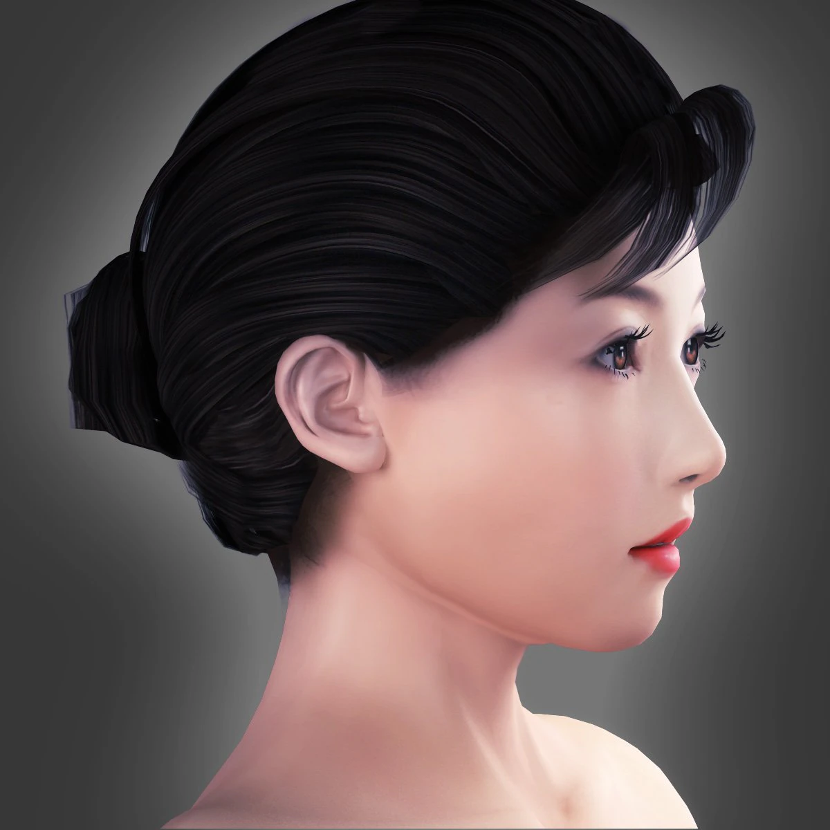 Bathing woman jasmine 3D Model .c4d .max .obj .3ds .fbx .stl .blend 