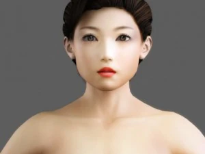 Bathing woman jasmine 3D Model