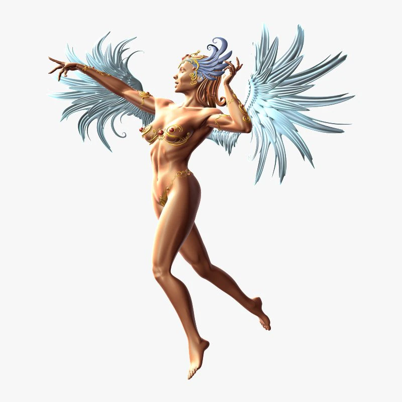 angel 3D Model .c4d .max .obj .3ds .fbx .stl .blend 