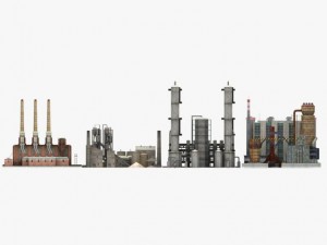 detailed factory 3D Model