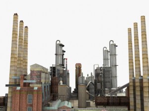 detailed factory 3D Model