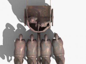 carriage sculpture 3D Model