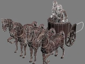 carriage sculpture 3D Model