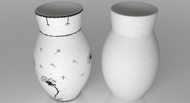vase 3D Model .c4d .max .obj .3ds .fbx .stl .blend 