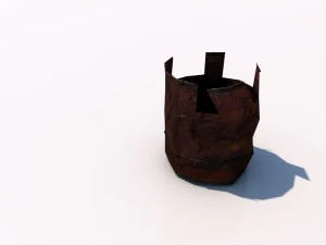 game ready explosive barrel 3D Model