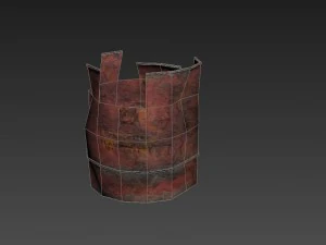 game ready explosive barrel 3D Model