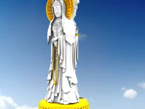 buddhist goddess guanyin 3D Model