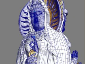 buddhist goddess guanyin 3D Model