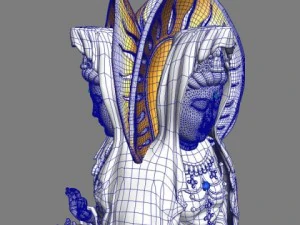 buddhist goddess guanyin 3D Model