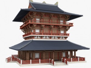chinese palace Modèle 3D