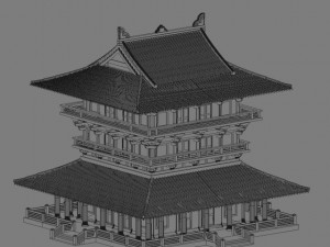 chinese palace Modelo 3D