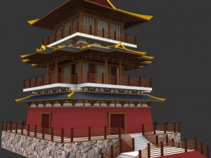 chinese palace 2 Modello 3D