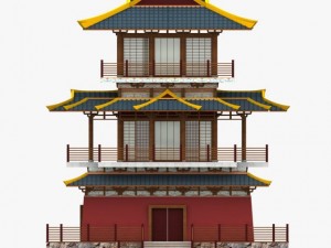 chinese palace 2 Modello 3D
