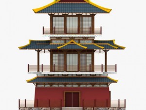 chinese palace 2 Modello 3D