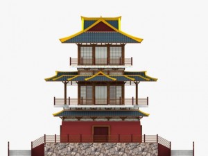 chinese palace 2 Modello 3D