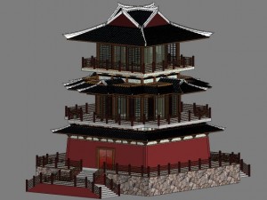 chinese palace 2 Modello 3D
