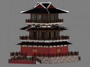 chinese palace 2 Modello 3D