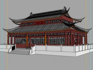 china temple 02 Modelo 3D