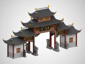 chinese archway 1 3D Модель