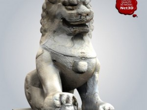 stone lions Modèle 3D