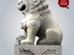 stone lions 3Dモデル