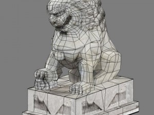 stone lions 3Dモデル