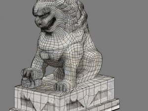 stone lions 3Dモデル