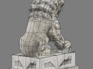 stone lions 3Dモデル
